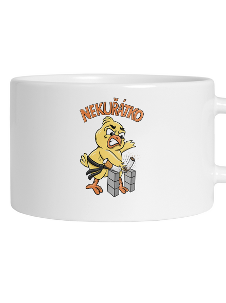 Nekuřátko hrnek makronka White