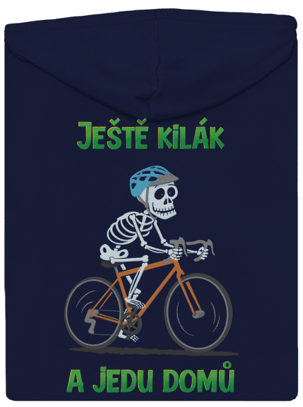 Ještě kilák pánská mikina na zip Navy