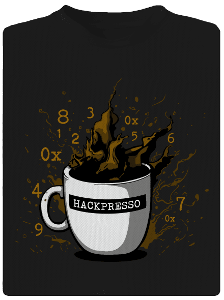 Hackpresso  dětské sportovní tričko Black