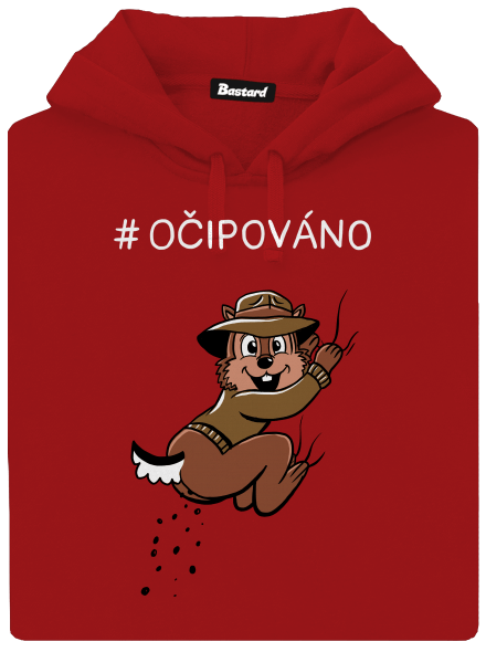 Očipováno dámská mikina klokanka Red Mal
