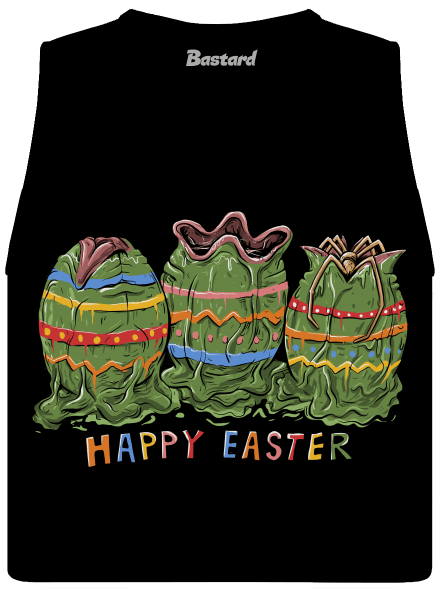 Happy Easter dámské tílko volné Black