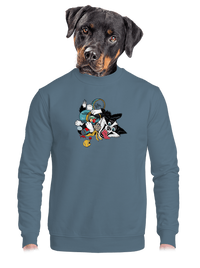 unisex mikina bez kapuce