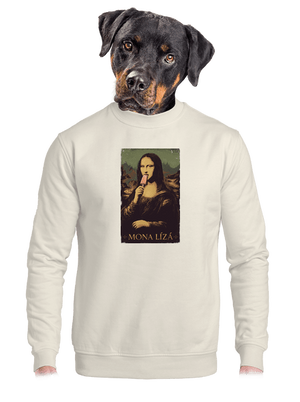 unisex mikina bez kapuce