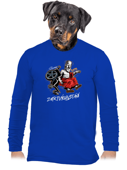 Zmrtvýchvstání pánské dlouhý rukáv Royal Blue