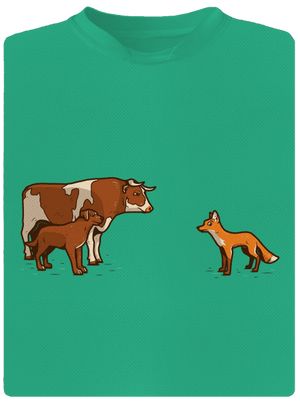 Vůl, pes a vulpes pánské sportovní tričko Mint Mal