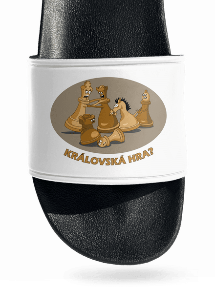 Královská hra pantofle White