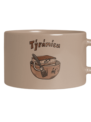 Týrámísu hrnek makronka Brown Macaron