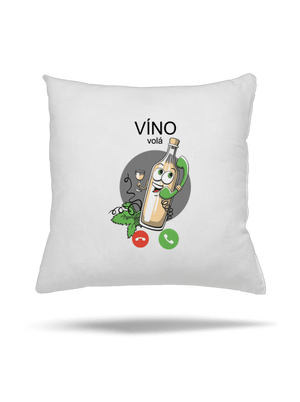 Bílé víno volá polštář White