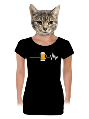 dámské tričko s lemem