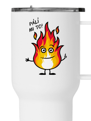 Pálí mi to termohrnek White