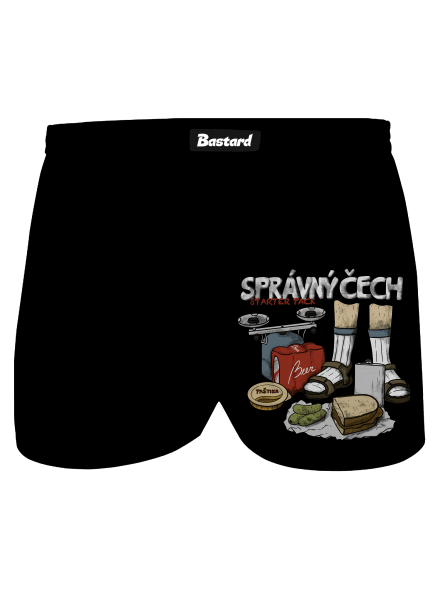 Správný Čech pánské trenky Black
