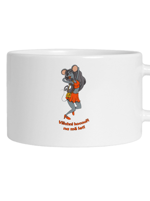 Myška hrnek makronka White