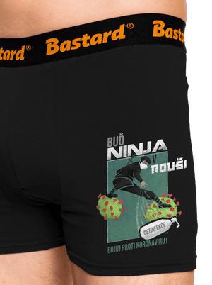 Ninja v rouši boxerky Black