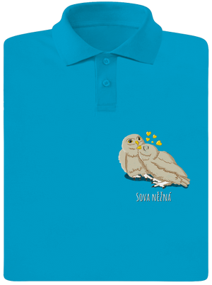 Sova něžná pánská polokošile Blue Atol