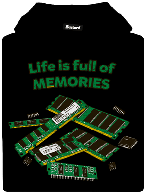 Uchováno v paměti pánská mikina klokanka Black