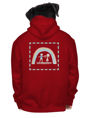 Dětské kresby - nahraj vlastní pánská mikina na zip Red