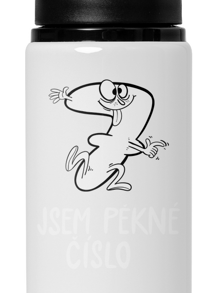 Jsem pěkné číslo lahev na vodu White