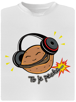 Pecka dětské sportovní tričko White