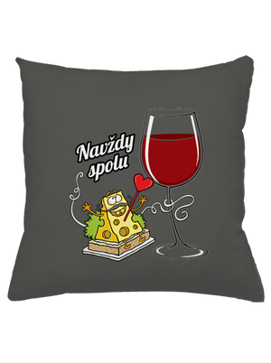 Navždy spolu polštář Gray Pol