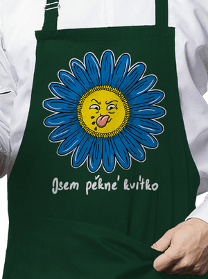 Kvítko zástěra Bottle Green