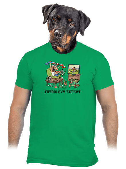 Fotbalový expert pánské tričko Kelly Green