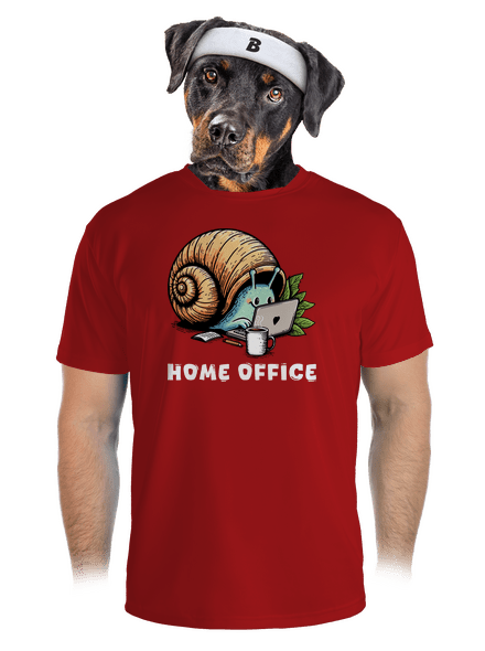 Šnekův home office pánské sportovní tričko Red Mal