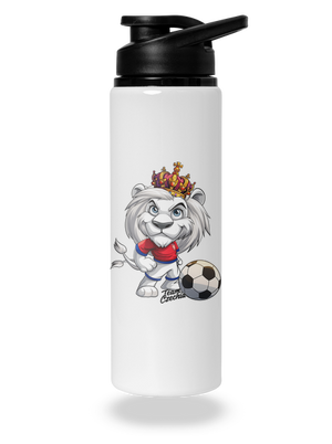 Fotbalový lev lahev na vodu White