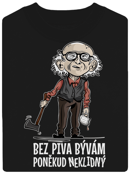 Neklidný bez piva unisex mikina bez kapuce Black