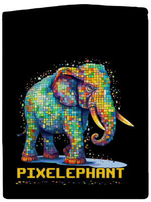 Pixelephant dámská mikina na zip Black