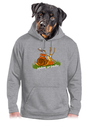 Makám na baráku pánská mikina klokanka Light Melange