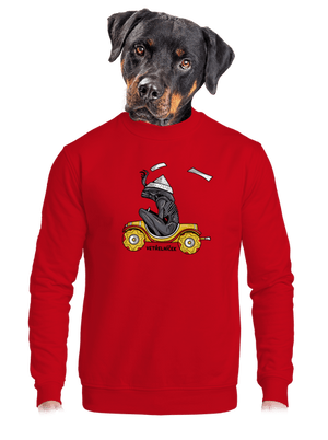 Vetřelníček unisex mikina bez kapuce Red