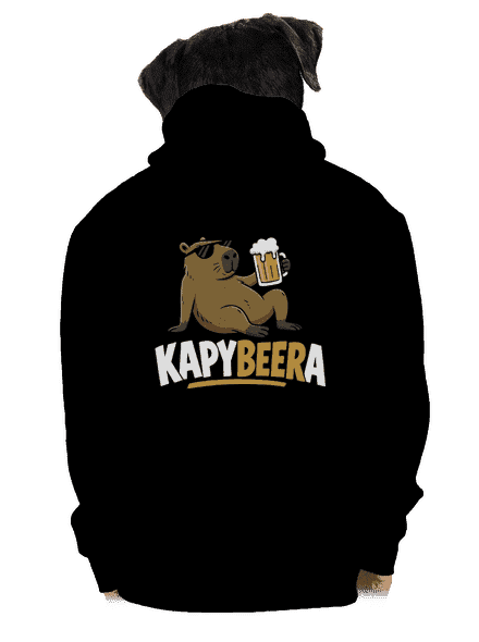 Kapybeera pánská mikina na zip Black