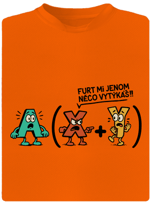 Vytýkání před závorku dětské sportovní tričko Neon Orange