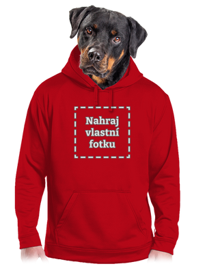 Vlastní potisk pánská mikina klokanka Red