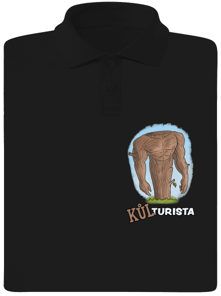 Kůlturista pánská polokošile Black