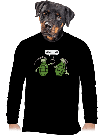 Granáty pánské dlouhý rukáv Black