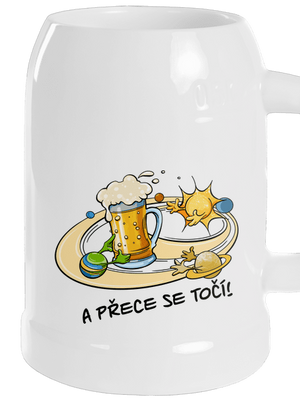 A přece se točí! půllitr White