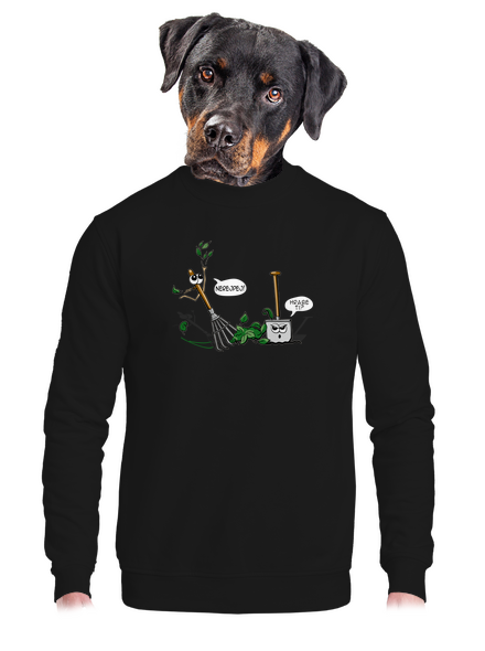 Hrabe ti? unisex mikina bez kapuce Black