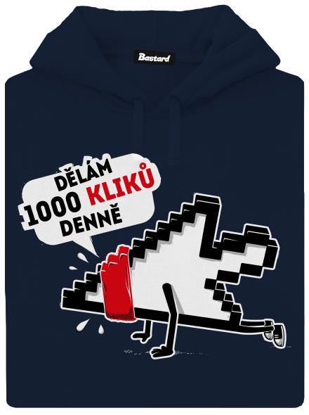 Klikař pánská mikina klokanka Navy