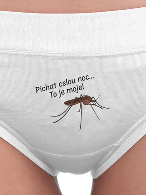Komár s výdrží dámské kalhotky White
