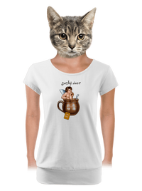 dámské tričko s lemem