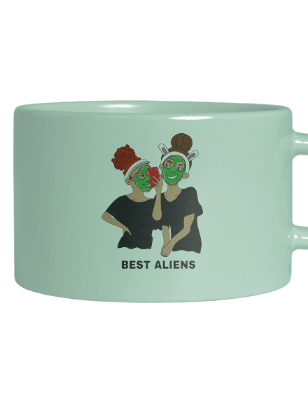 Best aliens hrnek makronka Mint Macaron