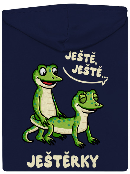 Ještě, ještě pánská mikina na zip Navy