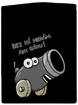 Dělo a koule pánská mikina na zip Black