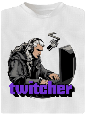 Twitcher dětské sportovní tričko White