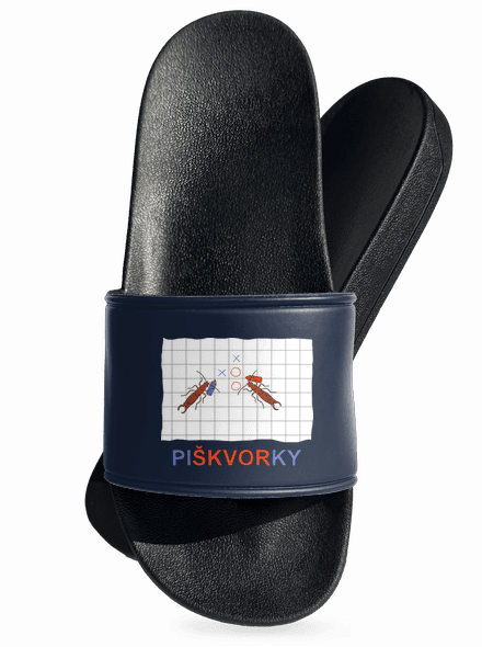 Škvoří piškvorky pantofle Navy