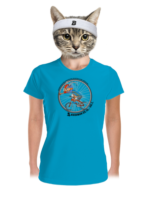 Cyklistický horoskop: Kozoroh dámské sportovní tričko Blue Atol