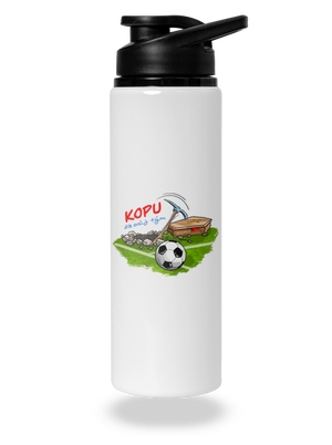 Kopu za svůj tým lahev na vodu White