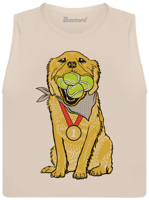 Zlatý retrívr dámské tílko volné Heather Peach