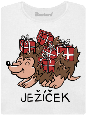 Ježíček dámské tričko s lemem White